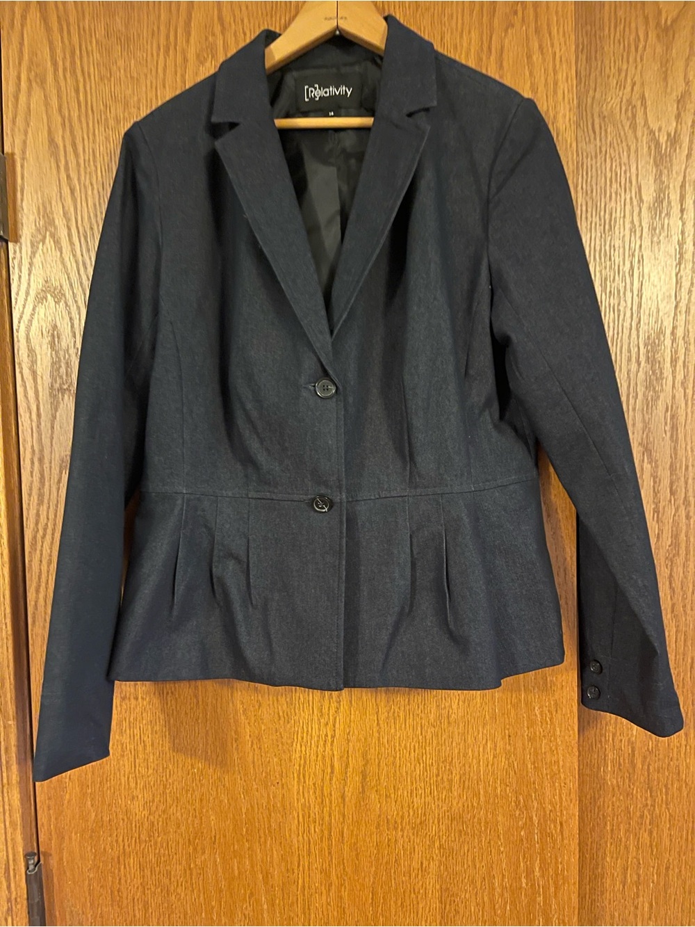 Relativity Women's Dark Navy Tailored Blazer
